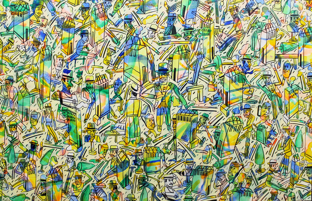 Antonio Seguí, ‘Color de barrio’, 1986, Painting, Acrylic on canvas, Roldan Moderno