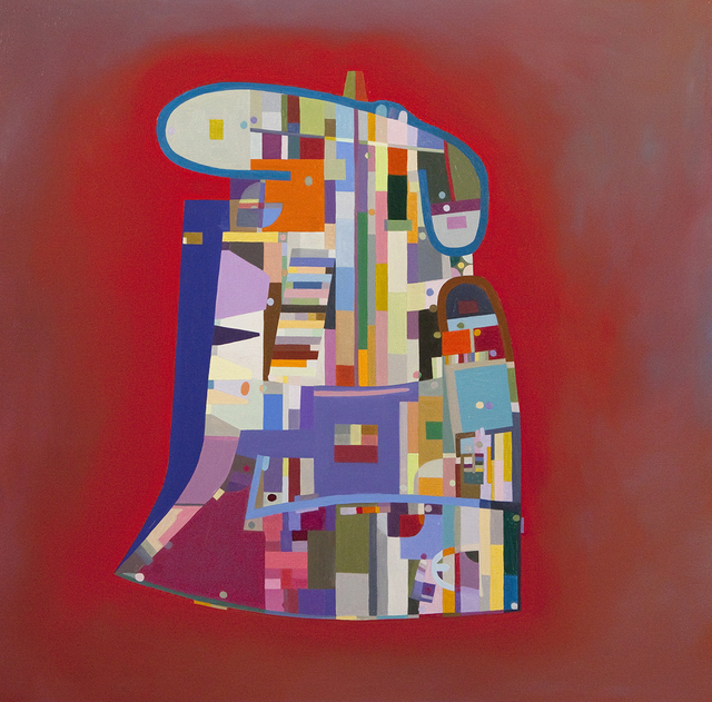 Julie Langsam, ‘Le Corbusier Floor Plan: Ronchamp Chapel, Red’, 2015, 532 Gallery Thomas Jaeckel