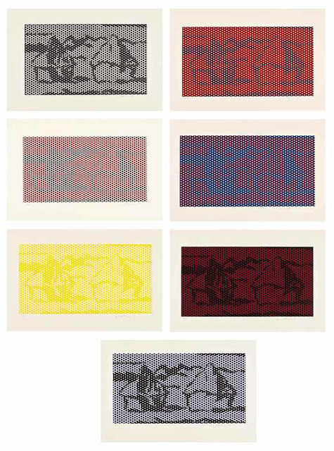 Roy Lichtenstein, ‘HAYSTACK #1-7’, 1969, Print, Six lithograph and screenprints in colors, on Rives BFK paper, and one relief print on wove paper., Marcel Katz Art