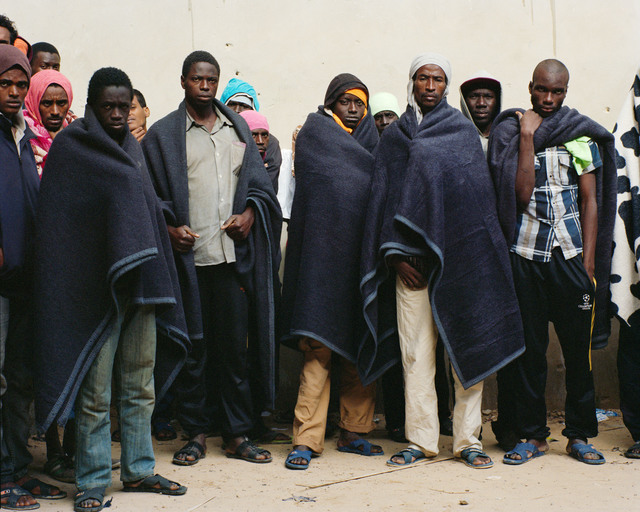Samuel Gratacap, ‘Série Les Naufragés, Centre de détention pour migrants de Zaouia (Libye) ’, 2014, Galerie Les filles du calvaire