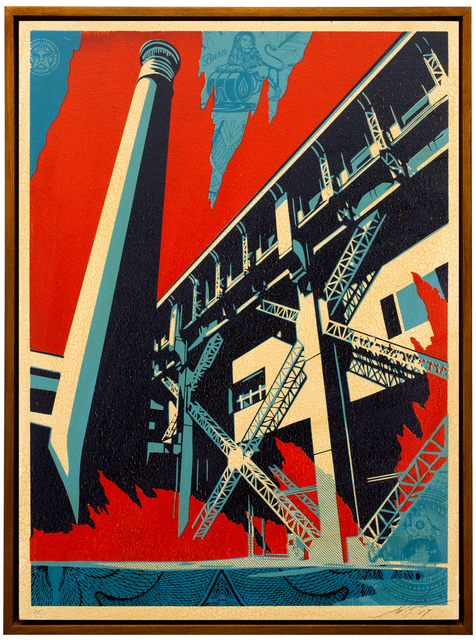 Shepard Fairey (OBEY), ‘Fossil Factory’, 2017, Galerie Ernst Hilger