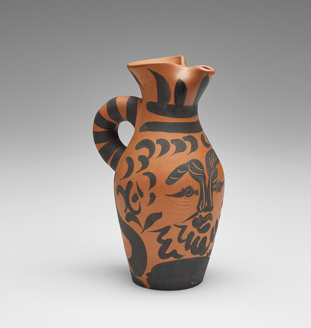 Pablo Picasso, ‘Yan Barbu (Bearded Yan)’, 1963, Design/Decorative Art, Red earthenware turned pitcher, with black engobe and partial engraving., Phillips