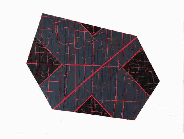 David Row, ‘Study for Force Field’, 2019, Drawing, Collage or other Work on Paper, Oil on Arches, Center for Maine Contemporary Art (CMCA) Benefit Auction