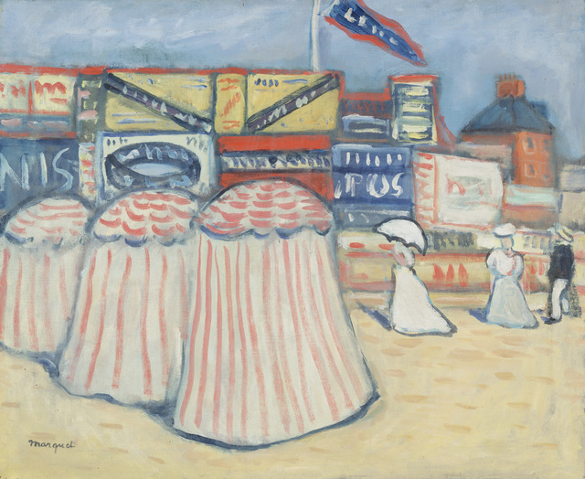 Albert Marquet, ‘The Beach at Trouville’, ca. 1906, Painting, Oil on canvas, Dallas Museum of Art