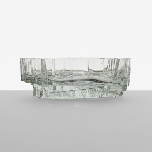 Tapio Wirkkala, ‘Lompolo bowl, model 3560’, c. 1965, Design/Decorative Art, Still-mold blown glass, cut, Rago/Wright