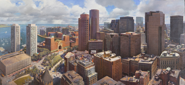 Joel Babb, ‘Boston from the Custom House Tower’, 2020, Painting, Oil on linen, Vose Galleries