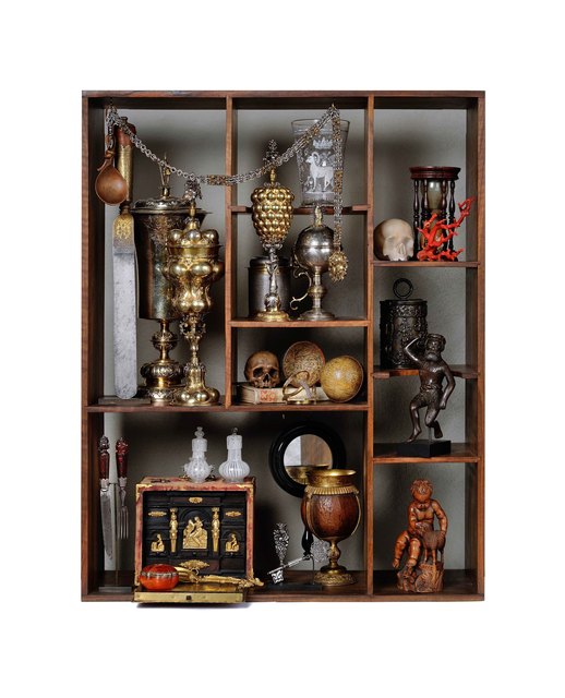 Unknown, ‘Collector’s cabinet with artworks from the 16th-17th centuries arranged by Georg Laue according to historical record’, Design/Decorative Art, Kunstkammer Georg Laue