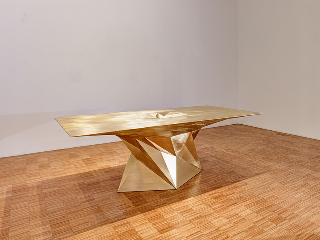 Zhoujie Zhang, ‘Brass Tornado Table (SQN7-T)’, 2014, Gallery ALL