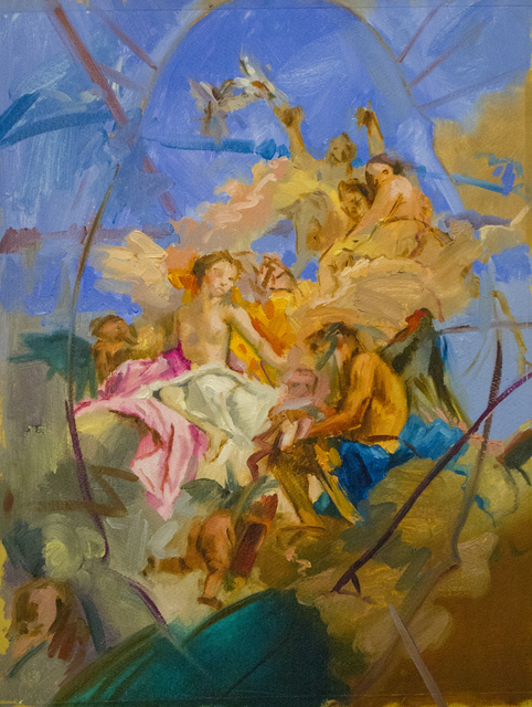 Jonny Green, ‘Your Queen is a Lizard’, 2019, Painting, Oil on Cardboard, Galerie Heike Strelow