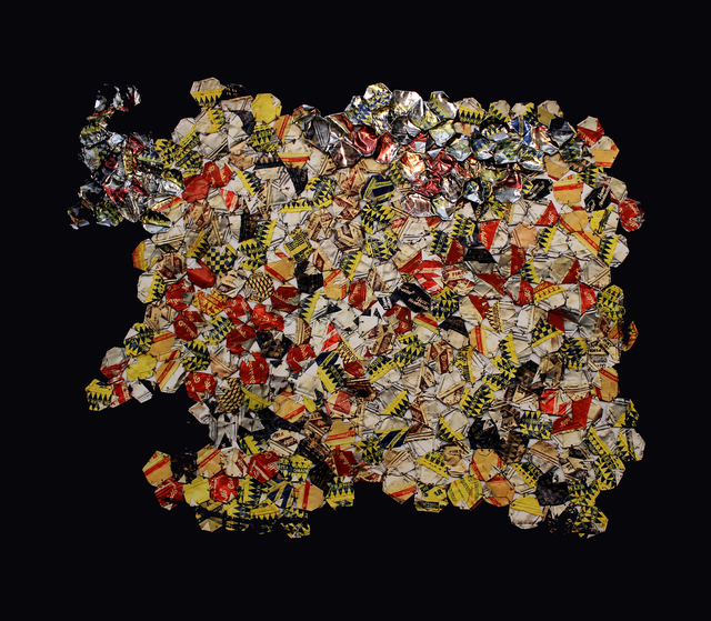 El Anatsui, ‘Black and Silver ’, 2018, Zane Bennett Contemporary Art