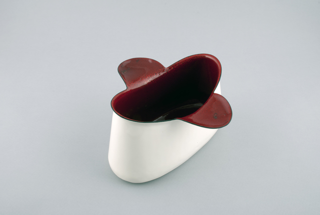 Myra Mimlitsch-Gray, ‘Red and White Pitcher’, 2015, Design/Decorative Art, Porcelain enamel on steel, Sienna Patti Contemporary