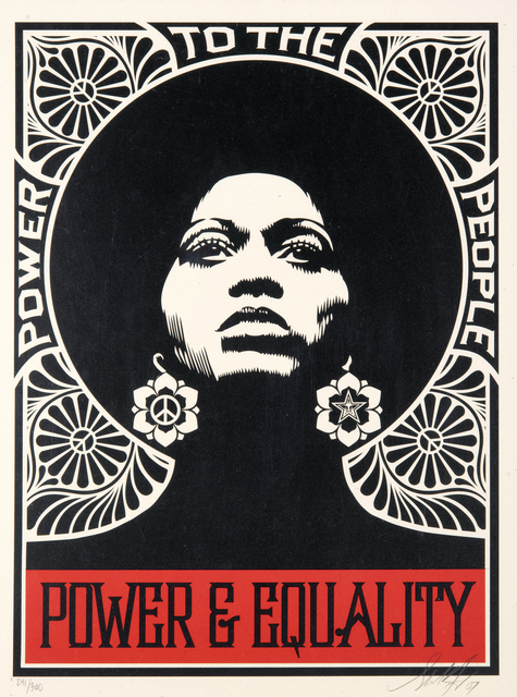Shepard Fairey, ‘Afrocentric’, 2007, Print, Screen print in colours on paper, Tate Ward Auctions