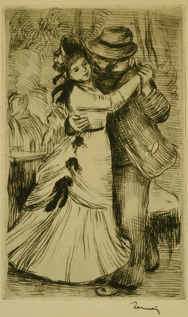 Pierre-Auguste Renoir, ‘The Dance in the Country’, ca. 1890, Print, Soft-ground etching on paper, Phillips Collection