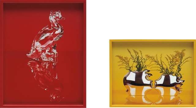 Elad Lassry Two Works I Cat And Duck Red Ii Sterling