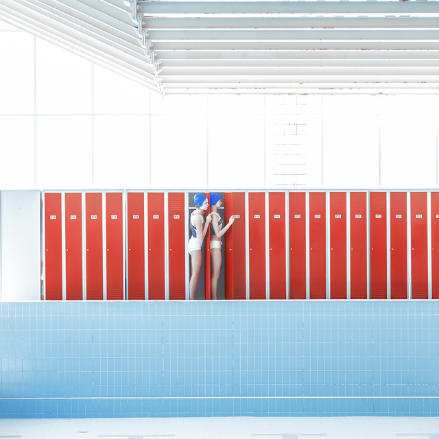 Maria Svarbova, ‘Pool Without Water Red ’, 2016, Momentum Fine Art