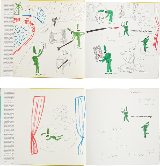 David Hockney, ‘Hockney Paints the Stage: two books with hand-drawings’, 1983, Phillips
