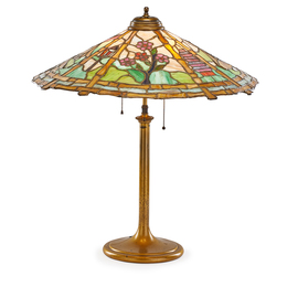 Table lamp with Japonesque scene