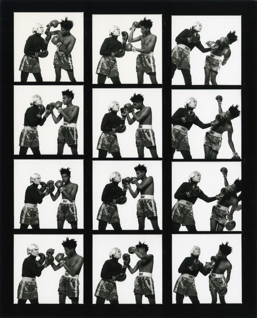 Michael Halsband, ‘Andy Warhol & Jean-Michel Basquiat #121-#132 (contact sheet 11) New York City July 10, 1985’, 1985, Gagosian