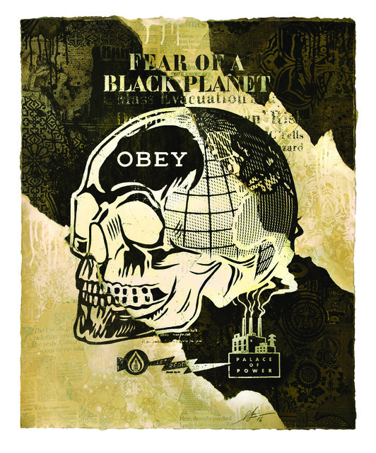 Shepard Fairey, ‘Fear of a Black Planet’, 2016, Underdogs Gallery