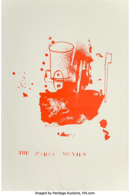 Jim Dine, ‘The Paris Review’, 1965, Print, Lithograph in colors on paper, Heritage Auctions