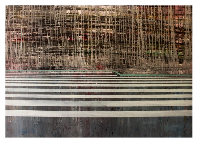 Bashir Qonqar, ‘Lake with Trees’, 2017-2018, Painting, Acrylic on Canvas, Bab idDeir Art Gallery