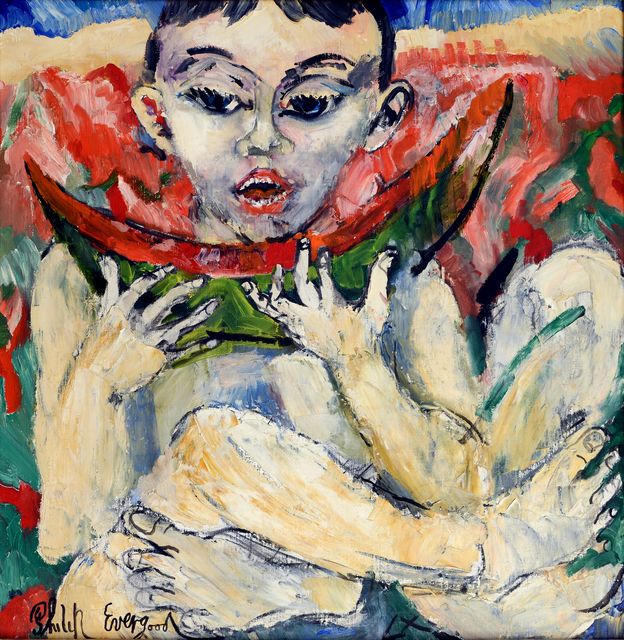 Philip Evergood, ‘Untitled, Boy Eating Watermelon’, 1960, Robert Funk Fine Art