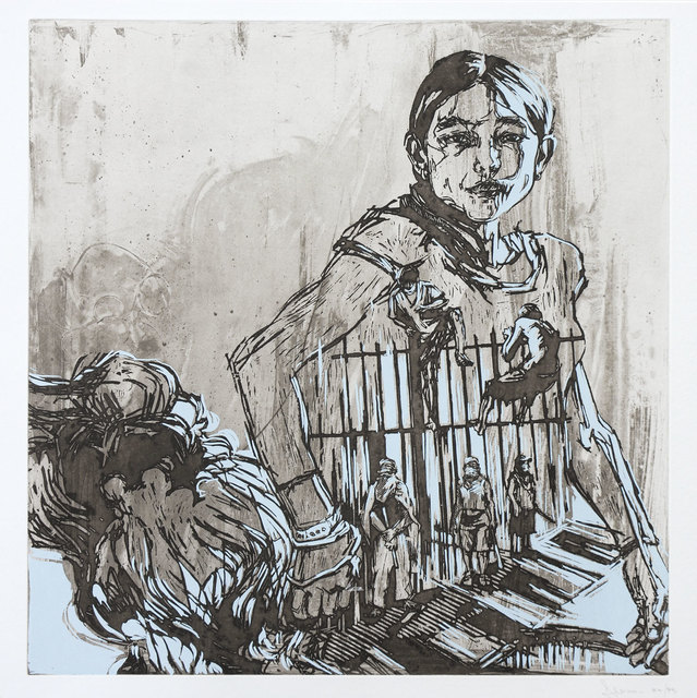 Swoon, ‘Argentina’, 2008, Print, Etching and screenprint, Goldmark Gallery