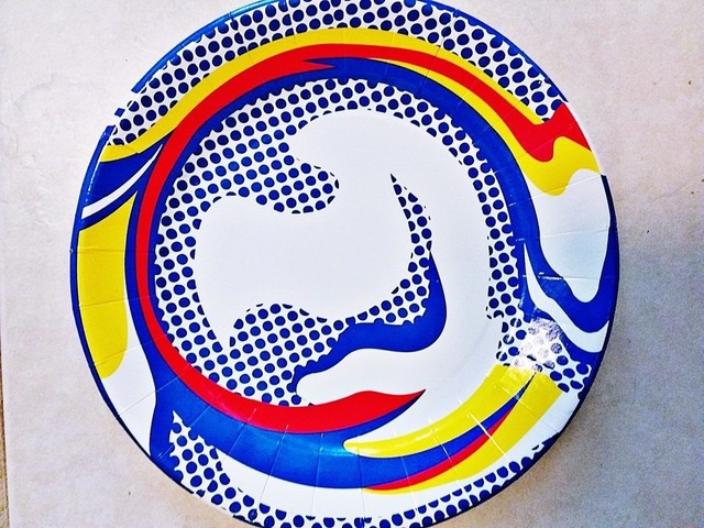 Roy Lichtenstein, ‘Screenprinted Paper Plate’, 2013, Print, Silkscreen on paper plate., Alpha 137 Gallery Gallery Auction