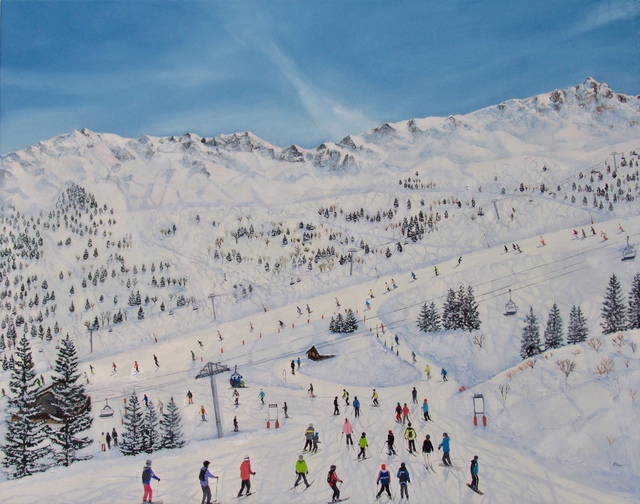 Emma Haworth, ‘Alps I’, 2019, Painting, Oil on canvas, Rebecca Hossack Art Gallery