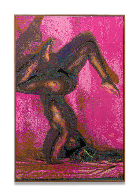 Frances Goodman, ‘Shadow Dancer ’, 2020, Mixed Media, Hand-stitched Sequins on Canvas., SMAC