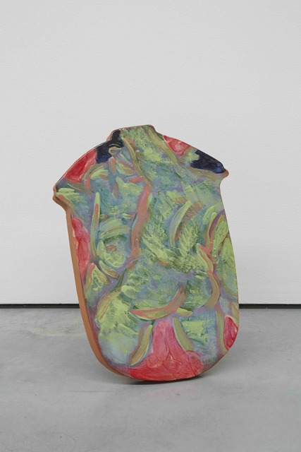 Christian Newby, ‘PASSING BY, BLOWING IT’, 2016, Painting, Glazed ceramic, balsa wood stand, Patricia Fleming