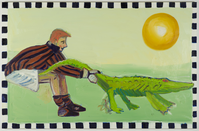 Carla Busuttil, ‘Paradise No.3 (Crocodile)’, 2018, Painting, Oil on Canvas, Goodman Gallery