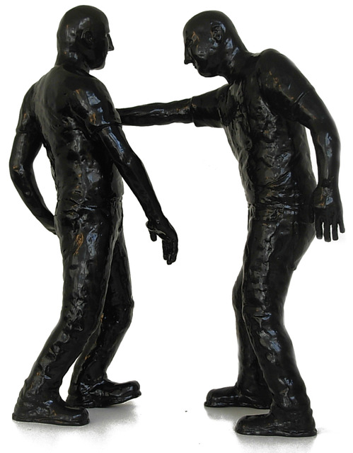 Gustavo Rezende, ‘Maxwell bailando’, 2014, Sculpture, Bronze and Electrostatic painting, Galeria El Museo