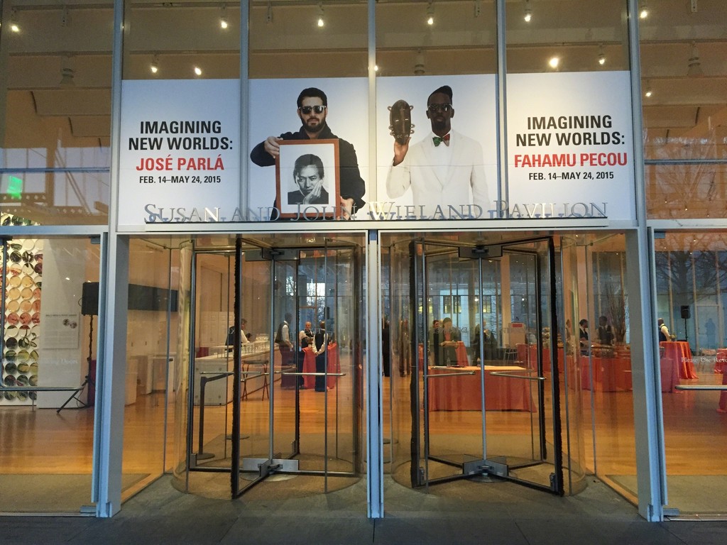 "Imagining New Worlds: Jose Parla and Fahamu Pecou" - High Museum of Art, Atlanta - entrance view "Imagining New Worlds: Jose Parla and Fahamu Pecou" - High Museum of Art, Atlanta - entrance view