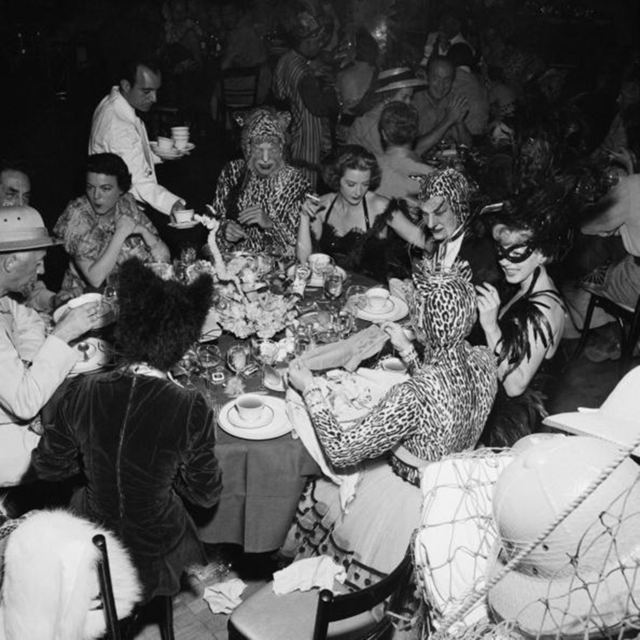 Slim Aarons, ‘Safari Party, circa 1950: Guests at a fancy dress party held at the Romanoff Restaurant in Hollywood’, 1950, Staley-Wise Gallery