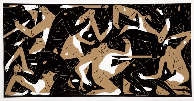 Cleon Peterson, ‘Poison in the Mind (Gold)’, 2019, Print, Screenprint in colors on Coventry Rag paper, Heritage Auctions