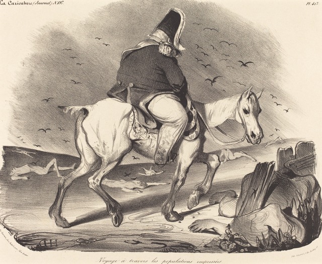 Honoré Daumier, ‘Voyage a travers les populations empressées’, 1834, National Gallery of Art, Washington, D.C.
