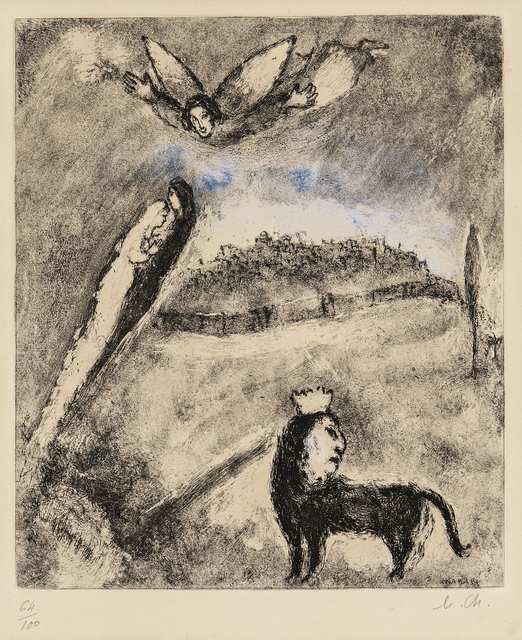 Marc Chagall, ‘Salvation for Jerusalem, plate 98 from the series The Bible’, 1958, Skinner