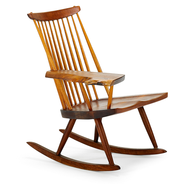 George Nakashima, ‘Lounge Chair Rocker With Arm, New Hope, PA’, 1978, Rago/Wright