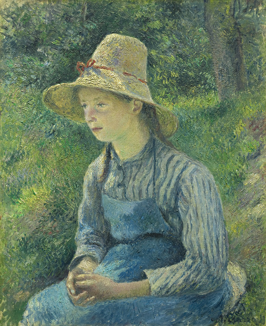 Camille Pissarro, ‘Peasant Girl with a Straw Hat’, 1889, National Gallery of Art, Washington, D.C.