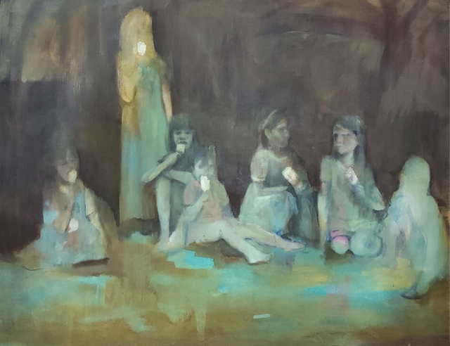 Oda Tungodden, ‘Summer Evening ’, 2019, Painting, Oil and acrylic on canvas, 99 Loop Gallery