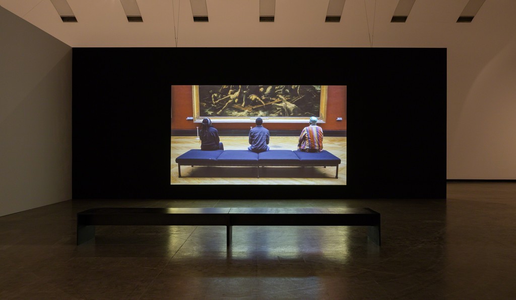 Installation view: Marcel Odenbach. Beweis zu nichts (Proof of Nothing), Kunsthalle Wien 2017, Photo: Stephan Wyckoff: Im Schiffbruch nicht schwimmen können, 2011, © Marcel Odenbach & BILDRECHT GmbH, 2017, Courtesy Galerie Gisela Capitain, Cologne Installation view: Marcel Odenbach. Beweis zu nichts (Proof of Nothing), Kunsthalle Wien 2017, Photo: Stephan Wyckoff: Im Schiffbruch nicht schwimmen können, 2011, © Marcel Odenbach & BILDRECHT GmbH, 2017, Courtesy Galerie Gisela Capitain, Cologne