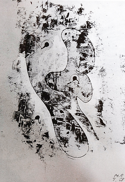 Méret Oppenheim, ‘Gespensterformen’, 1958, Print, Monotype, gouache, Galerie Krinzinger