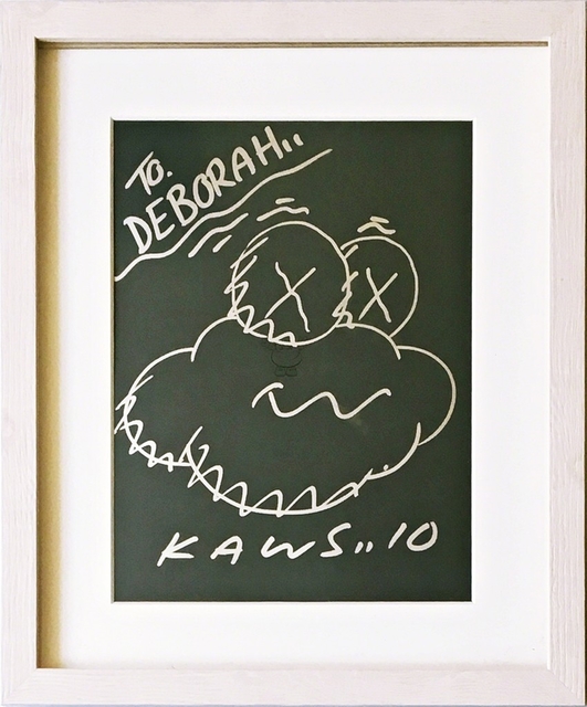 KAWS, ‘Untitled Drawing’, 2010, Drawing, Collage or other Work on Paper, Original drawing in metallic marker on coloured paper. hand signed. dated. inscribed. framed., Alpha 137 Gallery Gallery Auction