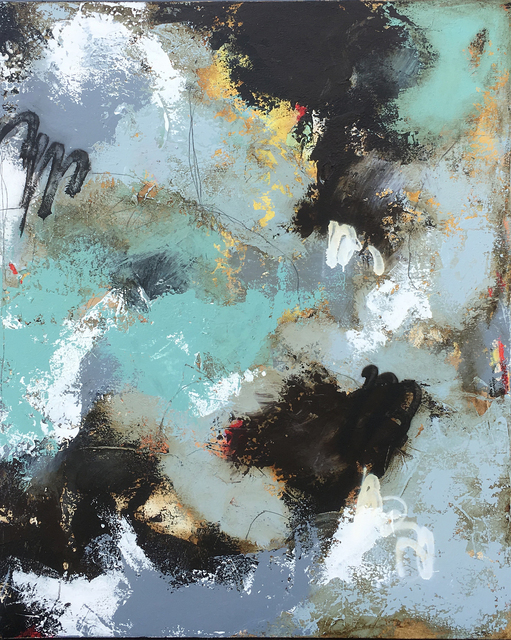 Luis Garcia-Nerey, ‘Day Veil’, 2018, Painting, Mixed media on canvas on wood with Matte Resin, Parlor Gallery