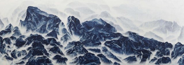 Wu Chi-Tsung, ‘Cyano-Collage 086’, 2020, Painting, Cyanotype, Xuan Paper, Acrylic Gel, Acrylic, Galerie du Monde