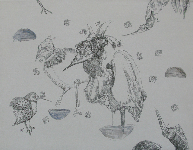 Irma Gutierrez, ‘Deja que el azul del agua te dibuje’, 2018, Galeria Oscar Roman
