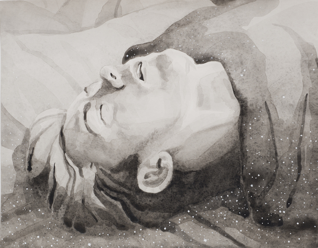 Tyler Bright Hilton, ‘The Blankets Were the Stars’, 2015, Drawing, Collage or other Work on Paper, Watercolour and gouache on paper, VIVIANEART