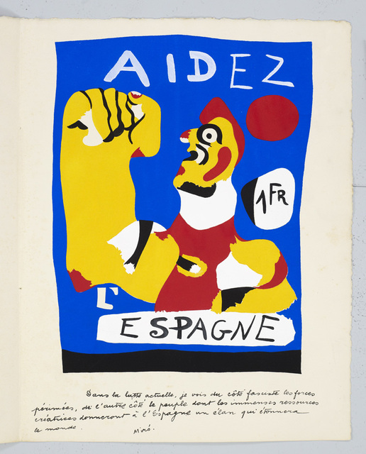 Joan Miró, ‘Aidez L'Espagne (From Cahiers D'Art)’, 1937, Galerie Maximillian