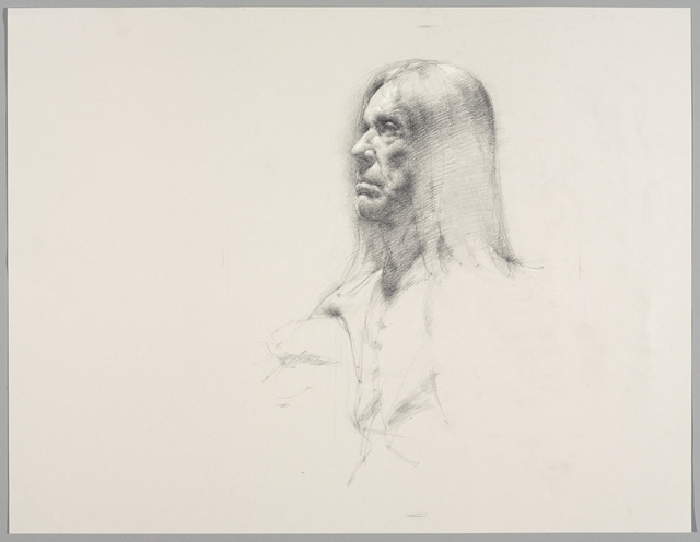 Tobias Hall, ‘Untitled (Seated pose, detail of face)’, 2016, Brooklyn Museum